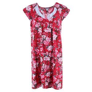 Elegant Emily Women's Burgundy Floral Gown
